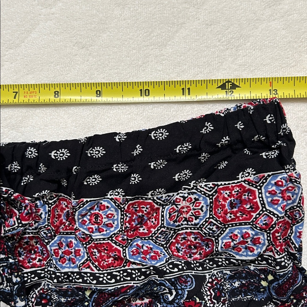 NWOT Meshme | Boho Print Lightweight Shorts | S | waist 13” - Picture 9 of 12